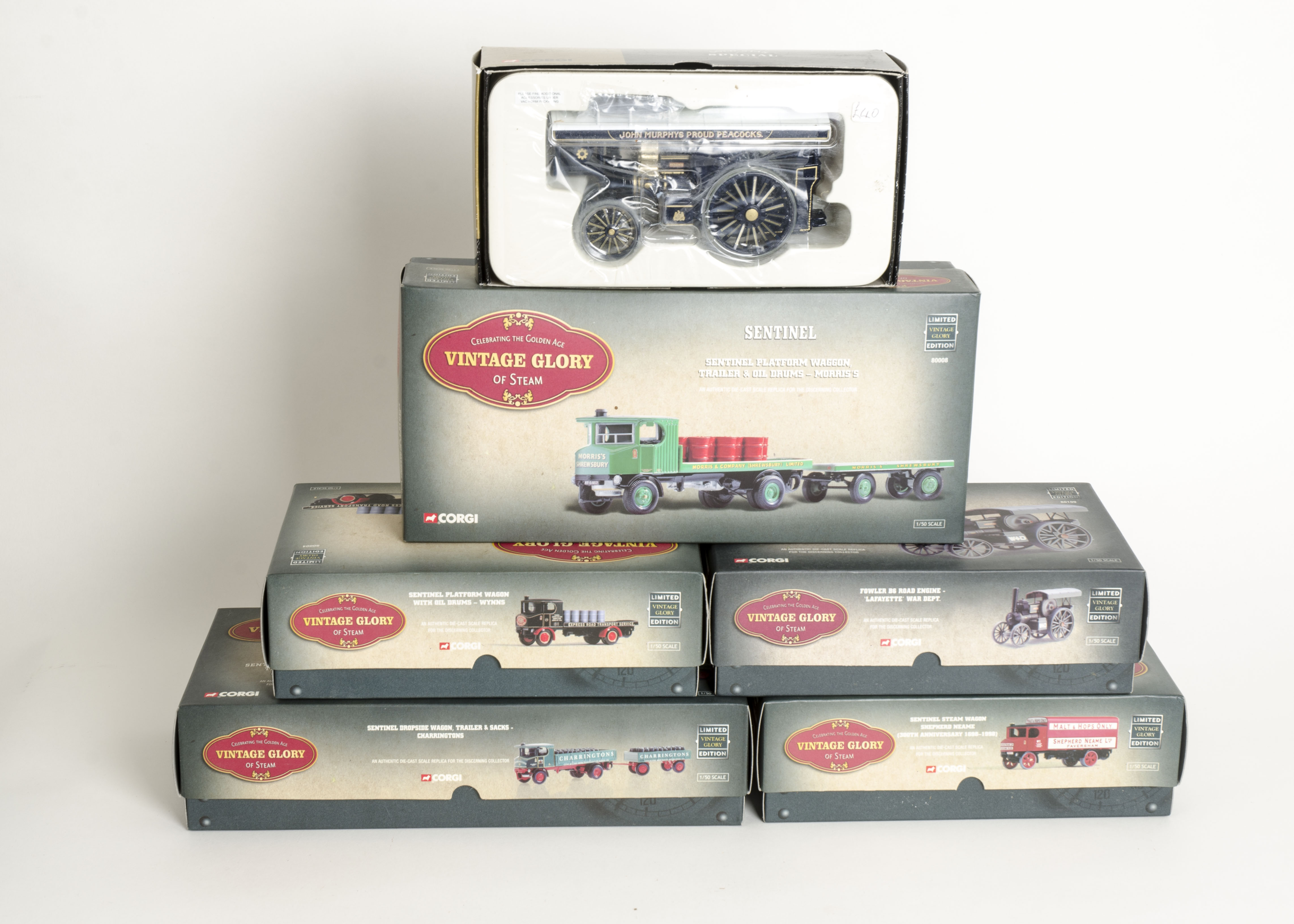 Corgi Vintage Glory of Steam and Gold Star Specials, a boxed group of 1:50 scale models including