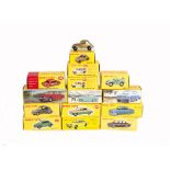 Atlas Editions Dinky, a boxed collection of vintage cars comprising, 540 Opel Kadett, 197 Morris