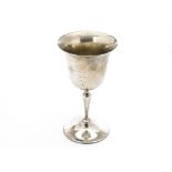 A George V silver trophy by Edward Barnard & Sons, the goblet engraved "Reigate Hound Show 1913",