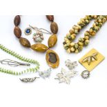 A large quantity of miscellaneous costume jewellery, including various gentleman's cufflinks, tie