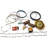 A large quantity of miscellaneous costume jewellery, including a collection of comical die cast