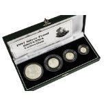 A Royal Mint 1997 Silver Proof Britannia Collection four coin boxed set