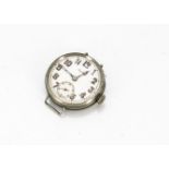 A WWII period Jupiter D military style wristwatch, possibly a pilot's watch, 40mm nickel case,