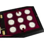 A Royal Mint Queen Elizabeth II 40th Anniversary Coronation Collection 18 silver proof like coin set