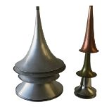 Phonograph horns, Various: four aluminium, two others, modern; and four small modern horns (10)