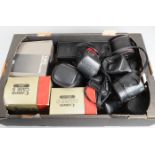 A Tray of Canon and Other Cases, a quantity of camera and lens cases, including a Canon Semi Hard