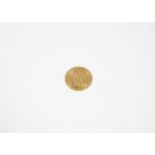 A 1920s Dutch gold 10 Guilden coin, dated 1925, 6.7g, EF