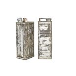 Fuel cans, pair of early 20th century fuel cans, one marked SAP, the other with Swift bird on the