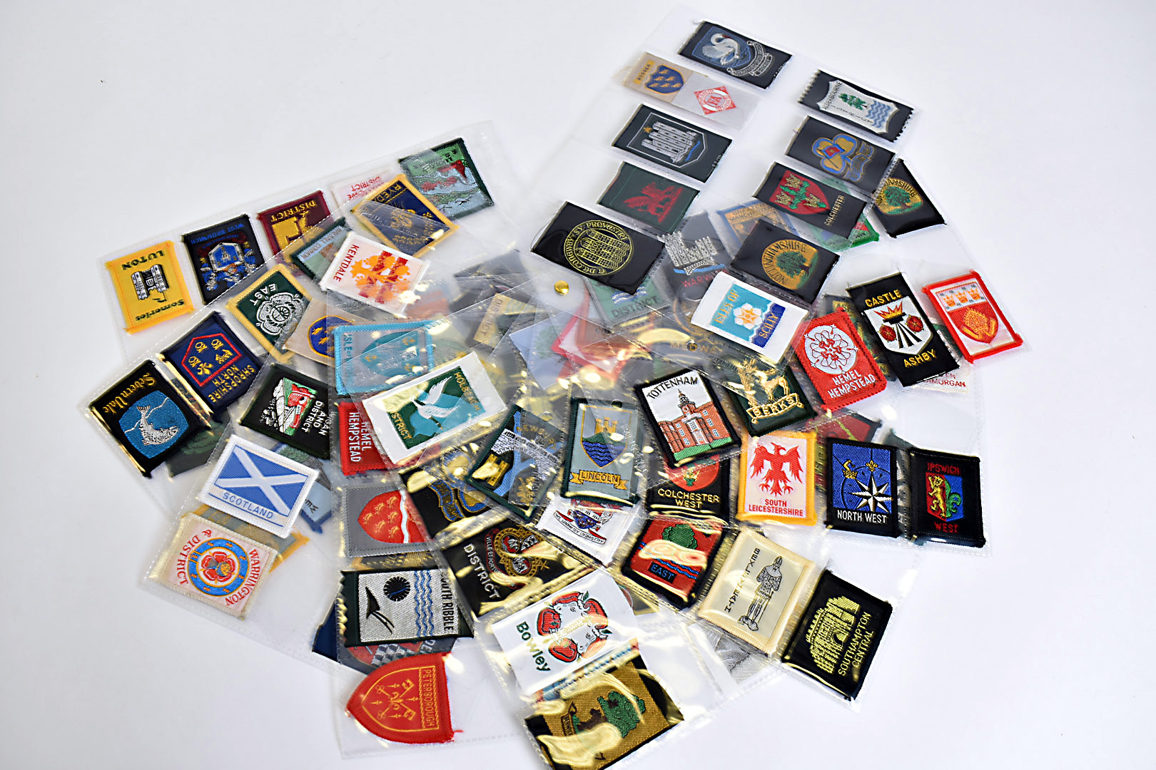 Various Scouting cloth badges, comprising Alderbourne, Lewisham South, Medway, Bexleyheath, Dover,