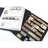 A collection of British stamps and First Day Covers, in four folders, one with Victorian,