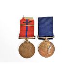 A Medal duo for F.G Cullum (PC 54), born in Newbury, Berkshire, comprising the Metropolitan Police