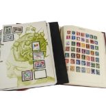 A collection of stamps, in five albums and a small stockbook, mostly schoolboy efforts, some