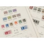 A collection of Vatican City stamps, in folder on printed Pontifical States papers, some mint,