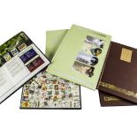 Three modern Malaysian stamp collection books, 1992, 1989 and 1994, together with a group of 70