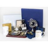 SS Artemis, collection of memorabilia for the SS Artemis including, a small clock, coaster, Ladies