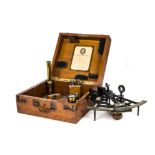 Cased Sextant, A Heath & Co Sextant dated September 1917, 7.5 inch radius, G, case, G, (1)