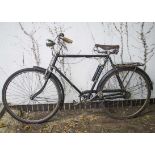 Raleigh Bicycle, Gents bicycle, believed produced circa 1950-1955, 22.5 inch frame, 3 speed