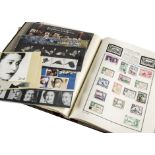 A collection of British and World stamps, including a Meteor album with some Victorian to