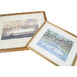Marine Prints, A collection of Marine prints and photograph, all appear to be P&O ships, G-VG, (5)