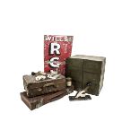 Wills RCV Enamel Sign Swan Ink Crate and Other Items, an enamelled Wills RCV Tobacco sign with white