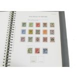 An album of British stamps, the Collecta folder from 1840 to 1951, including an IE penny black, an