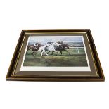 Horse Racing, a Max Brandrett limited edition print 18/850 framed and glazed Cheltenham Gold Cup