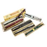 Vintage Fountain Pens, fountain pens including a boxed Platignum Petite black and chrome example