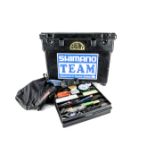 Fishing, a large fishing box containing a wide range of fishing accessories that include a large