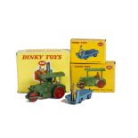 Dinky Toy Construction Vehicles, 401 Coventry Climax Fork Lift Truck, 400 B.E.V Electric Truck, 21