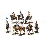 Del Prado mounted Napoleon at War Cavalry figures (28), loose with a selection of original booklets,