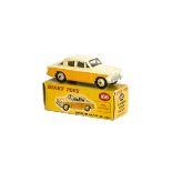 A Dinky Toys 166 Sunbeam Rapier, orange/yellow lower body, cream upper body, beige hubs, in original