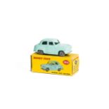 A Dinky Toys 160 Austin A30 Saloon, turquoise body, grey plastic wheels, in original box, E, box F