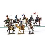 Del Prado mounted Napoleon at War Cavalry figures, loose without booklets, VG (30),