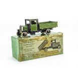 Britains very rare pre-WW2 only boxed 59F 4 wheel Model Home Farm Four-Wheeled Lorry, in green