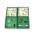 Britains boxed Home Farm series sets 8709 Milk Cart Set, 8710 Shepherd Set, VG in boxes, some