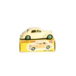 A Dinky Toys 158 Riley Saloon, cream body, mid-green hubs, in original box, E, box F-G, end flap