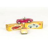 Dinky Toys 101 Sunbeam Alpine Sports, touring finish, cerise body, cream interior and hubs, 103