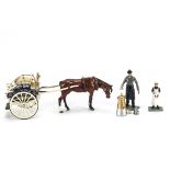 H M of Great Britain boxed set 'Milk-Oh!' Express Dairies Milk Float 1890, 7 piece set of milk cart,