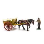H M of Great Britain boxed set 'Tumbrel', 6 piece set of Tumbrel Cart with separate (3) Greedy
