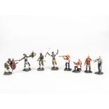 Rose Miniatures Zulu Wars figures, painted to a reasonable standard, VG, (8),