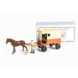 Charbens boxed post-WW2 diecast set No.7 Delivery Van with Horse and Man, VG complete and original