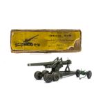 Britains boxed 155mm Gun set 2064, 2nd to last version with corrugated cardboard box, good