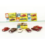 Corgi Toy Cars, 239 Volkswagen 1500, cream, 310 Chevrolet Corvette Sting Ray, metallic cerise, 218