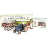 Britains boxed Fordson Major Tractor (Rubber Tyres), and 5F 4 wheel farm waggon, tractor generally