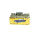 A French Dinky Toys 532 Lincoln Premiere, metallic green body, dark green roof, plated convex