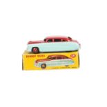 A Dinky Toys 171 Hudson Commodore Sedan, two-tone highline version, turquoise lower body, red