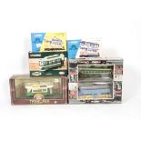 Corgi and Other Diecast Trams, a boxed collection including examples by Corgi, Original Omnibus