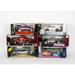 1:18 Scale Cars, a boxed group comprising examples by Road Signature 92278 Willys Coupe, 92019