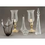 A quantity of 20th Century studio glass wares to include Sven Palmqvist for Orrefors, Whitefriars, a