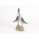 A limited Edition Rebecca Lardner porcelain sculpture, Together Forever', modelled as two birds